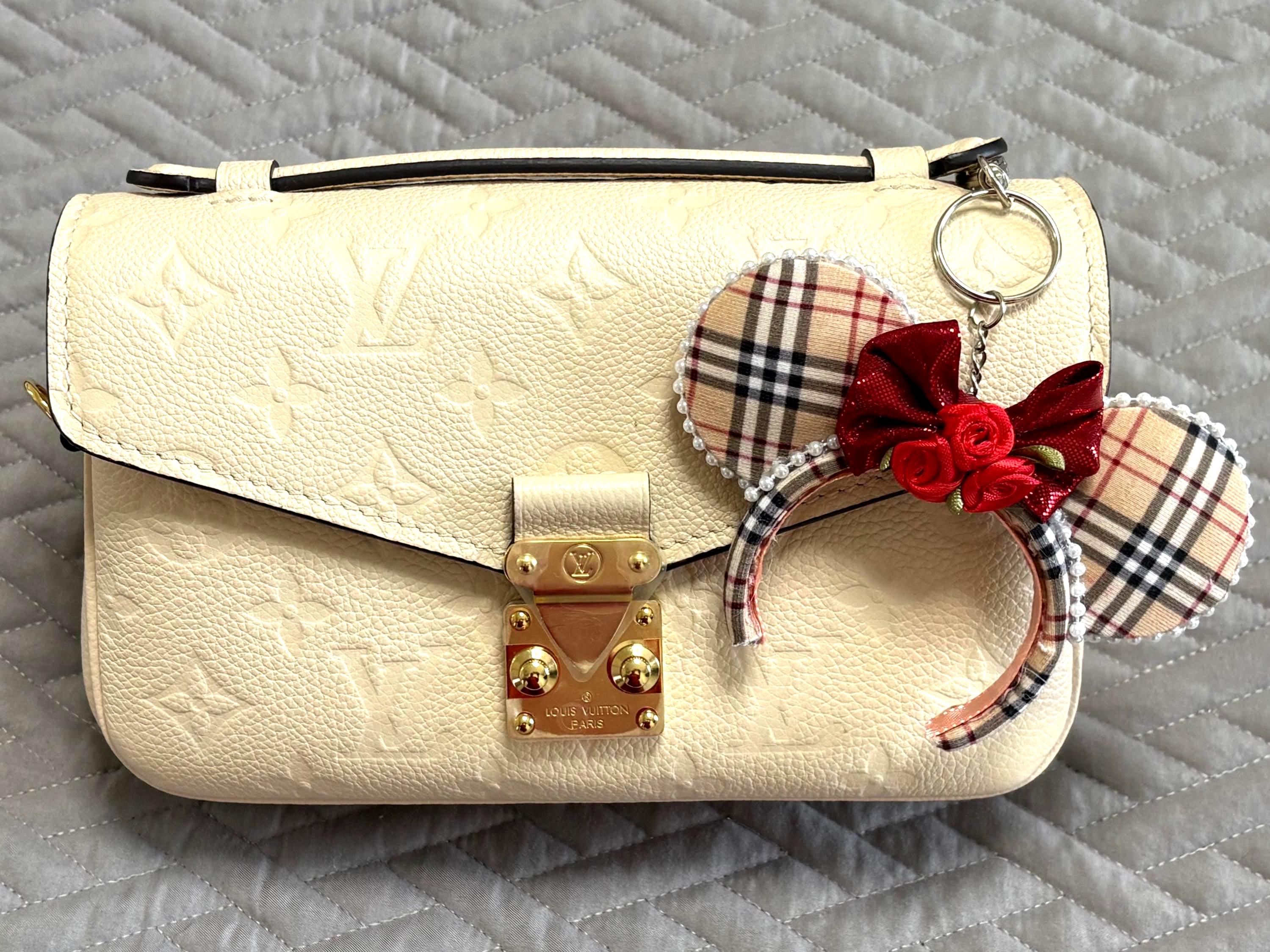 London Plaid Mini Ear Keychain & Bag Charm