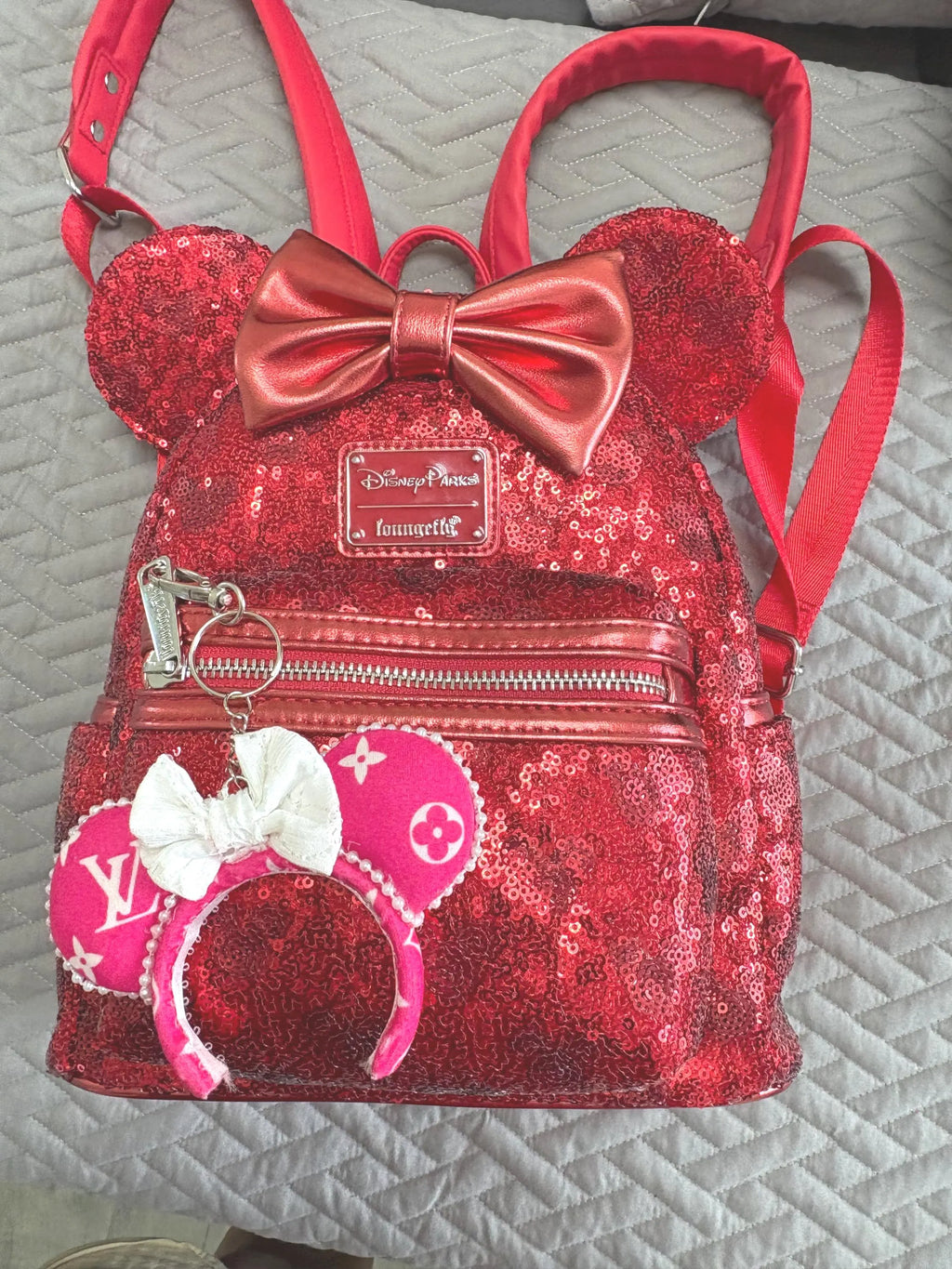 Couture Pink Mini Ear Keychain & Bag Charm