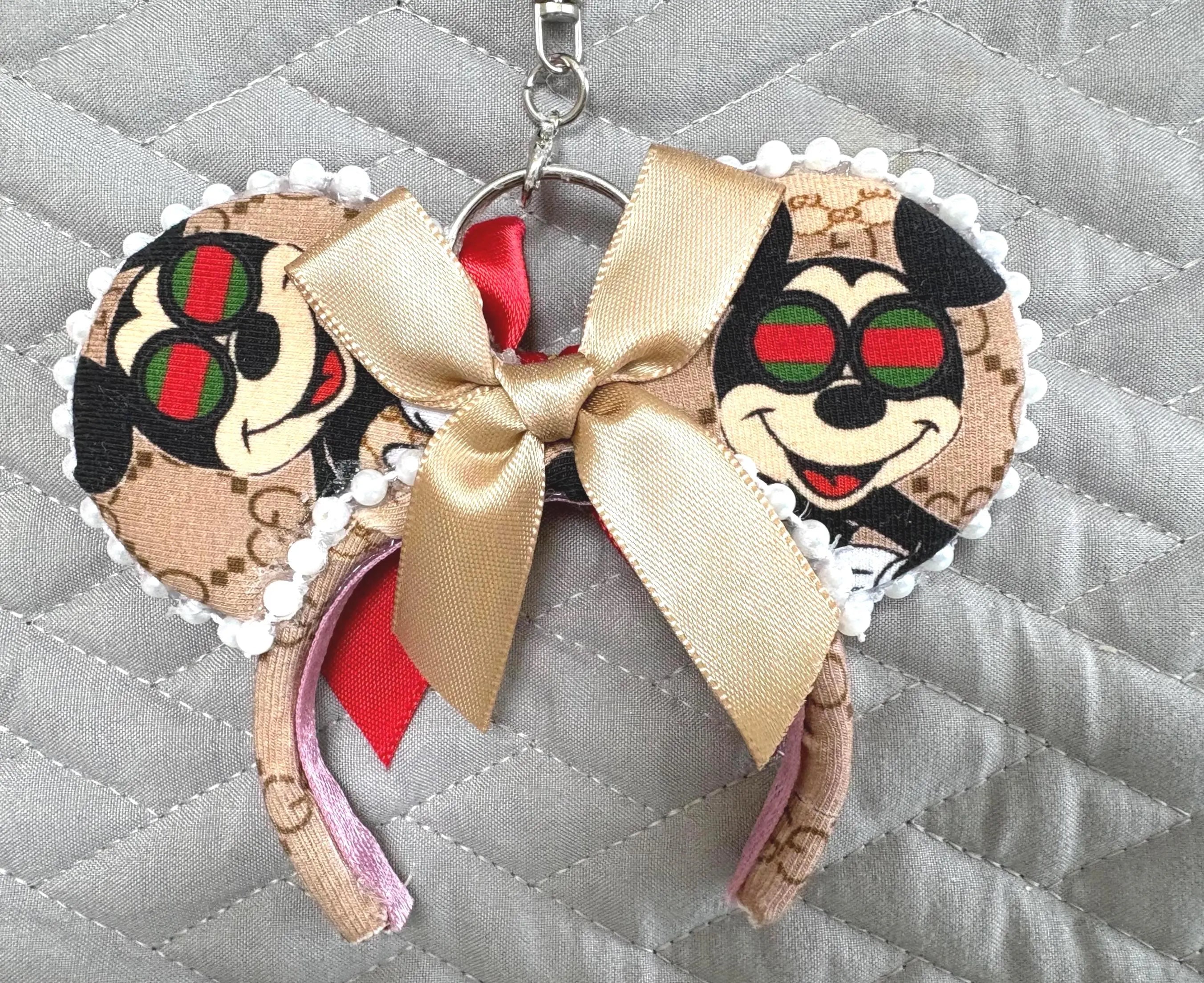 Espresso Chic Mini Ear Keychain & Bag Charm