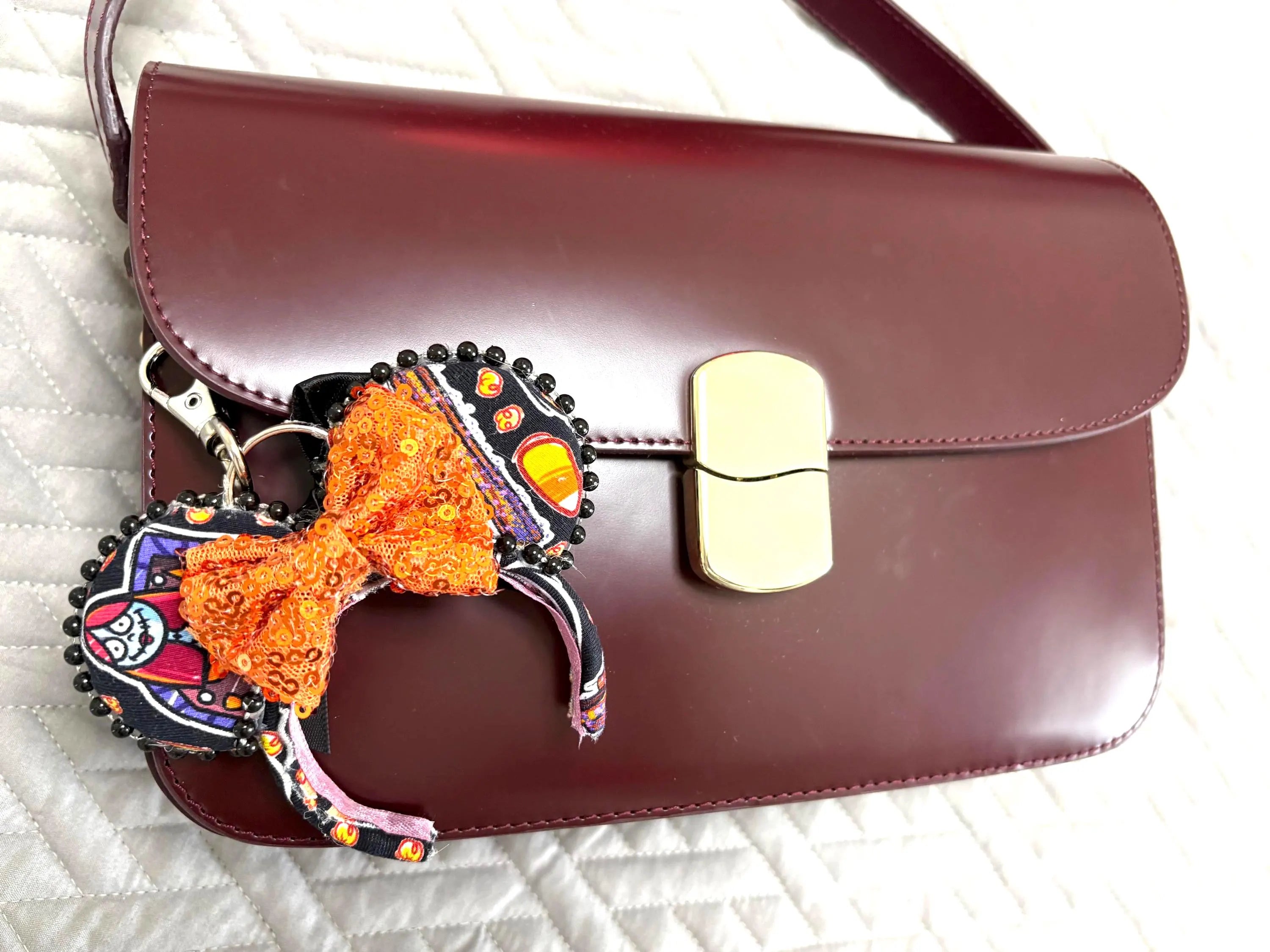 Spooky Park Bones Mini Ear Keychain & Bag Charm