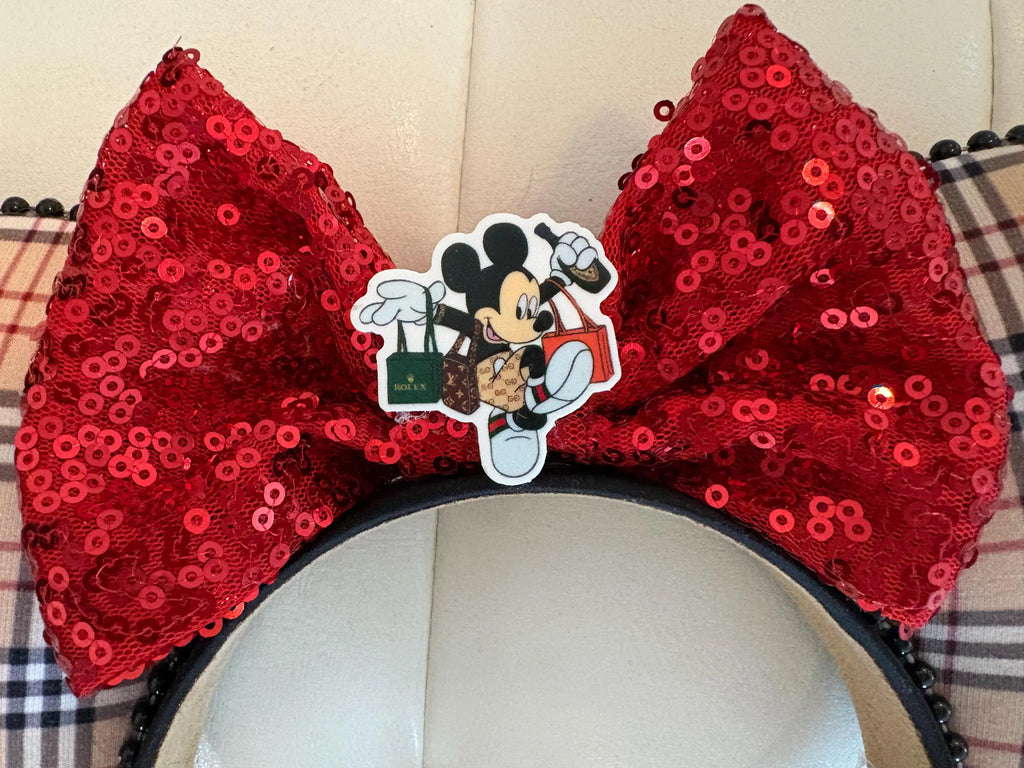 London Plaid Luxe Boutique Mouse Ear Headband