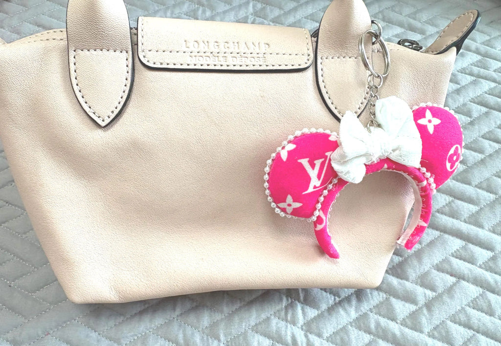 Couture Pink Mini Ear Keychain & Bag Charm