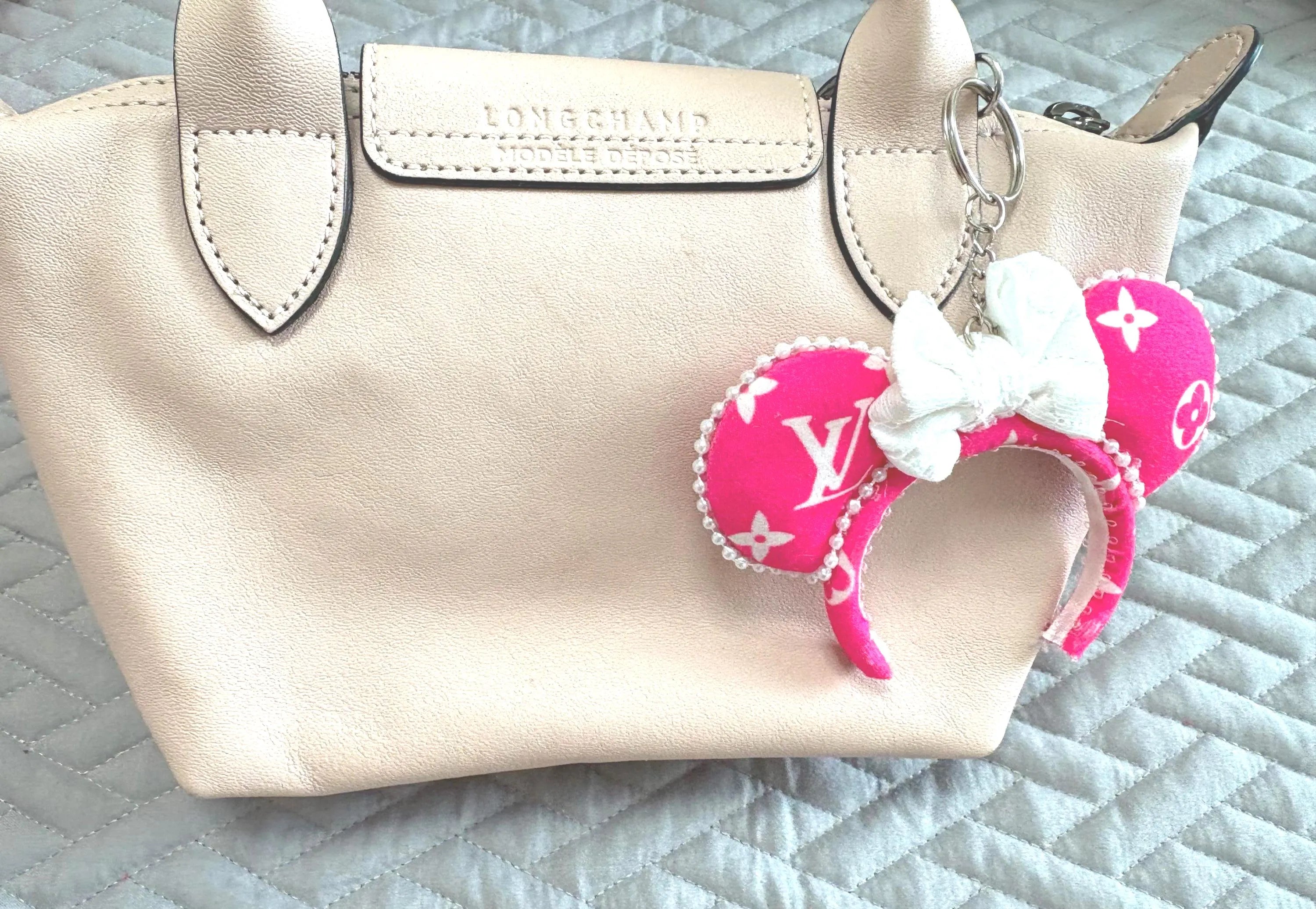 Couture Pink Mini Ear Keychain & Bag Charm