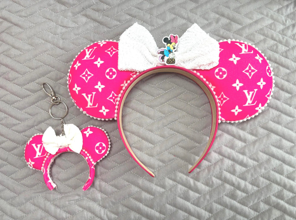 Couture Pink Mini Ear Keychain & Bag Charm