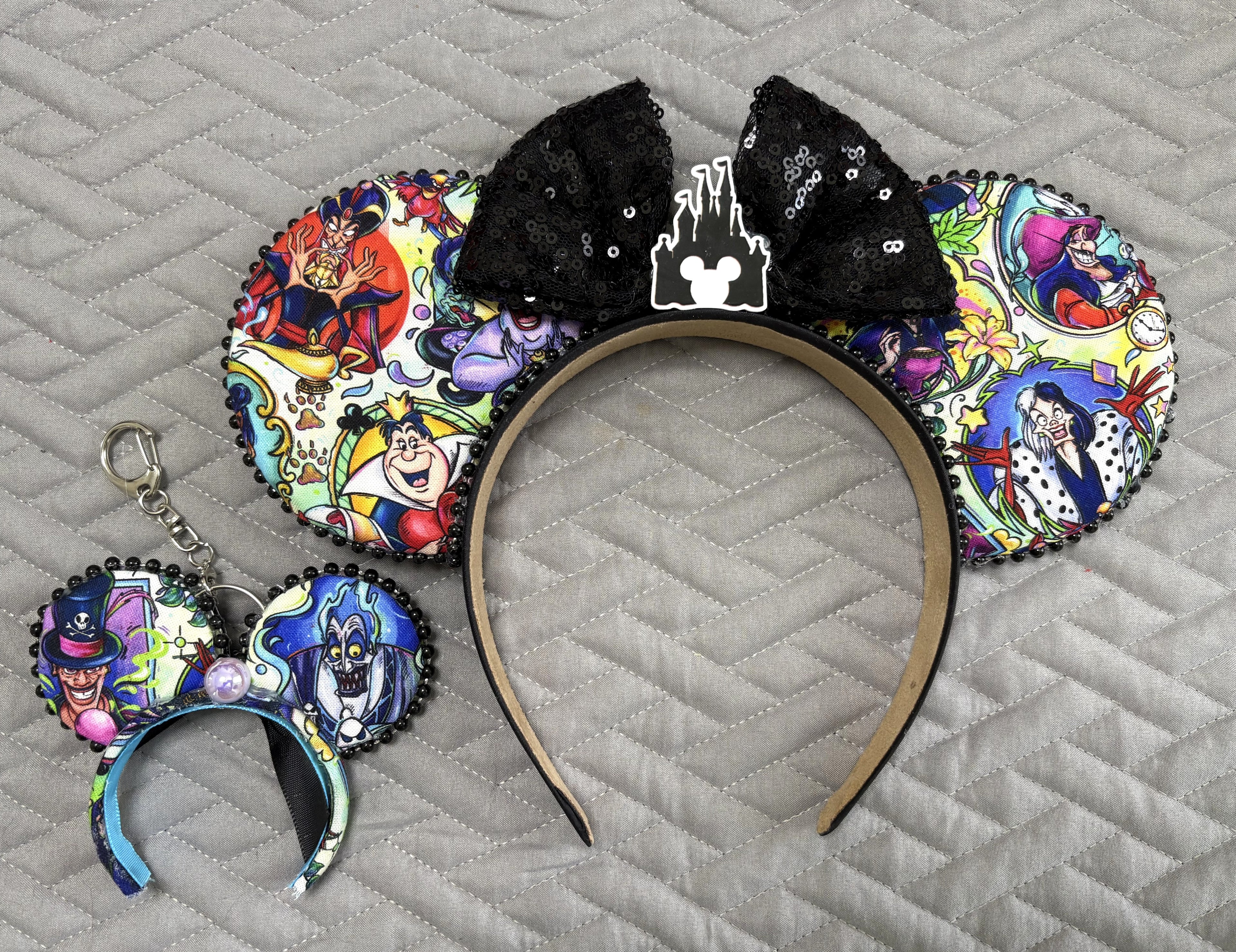 Enchanted Villains Mini Ear Keychain & Bag Charm