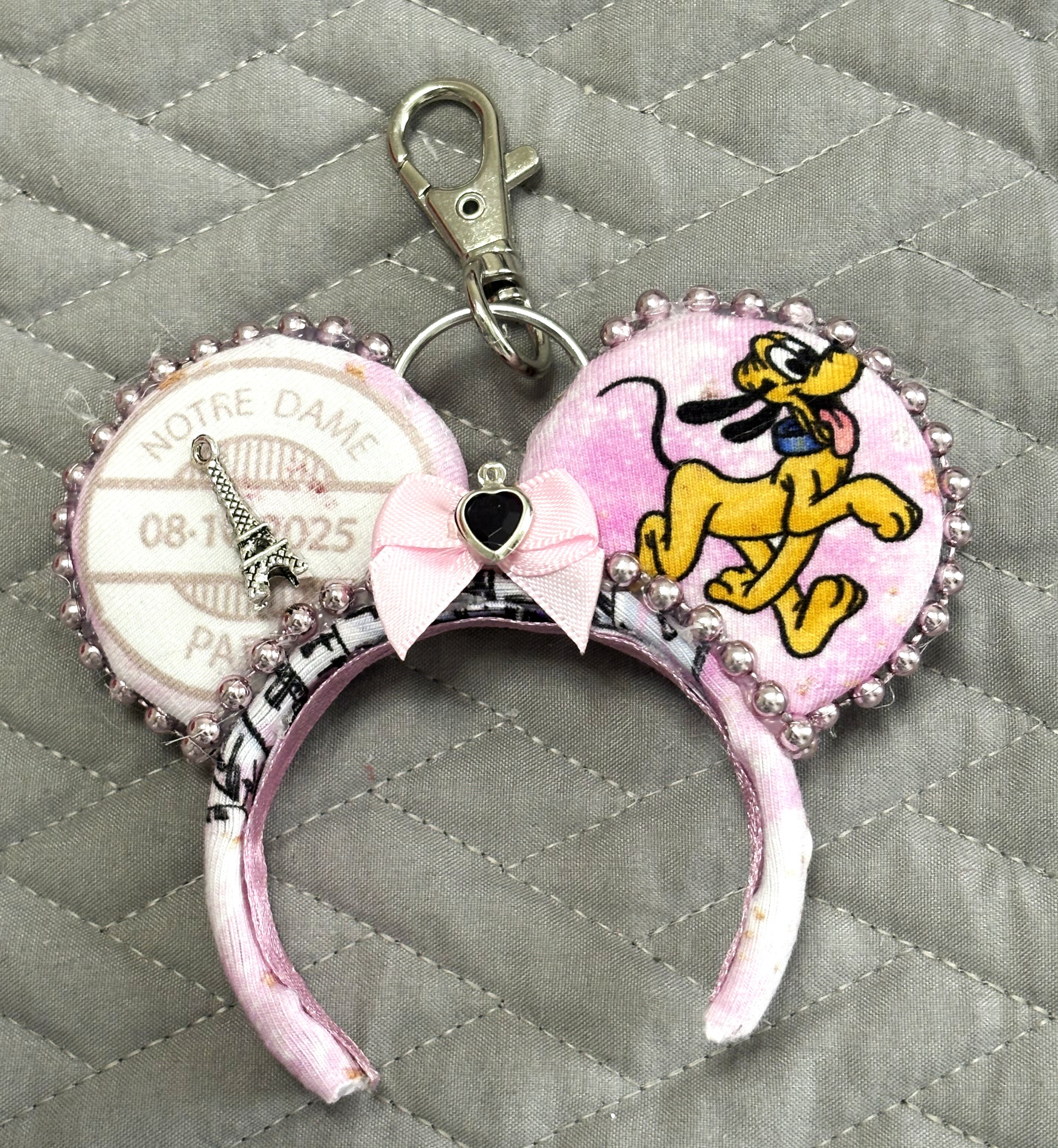 Bonjour Paris Mini Ear Keychain & Bag Charm