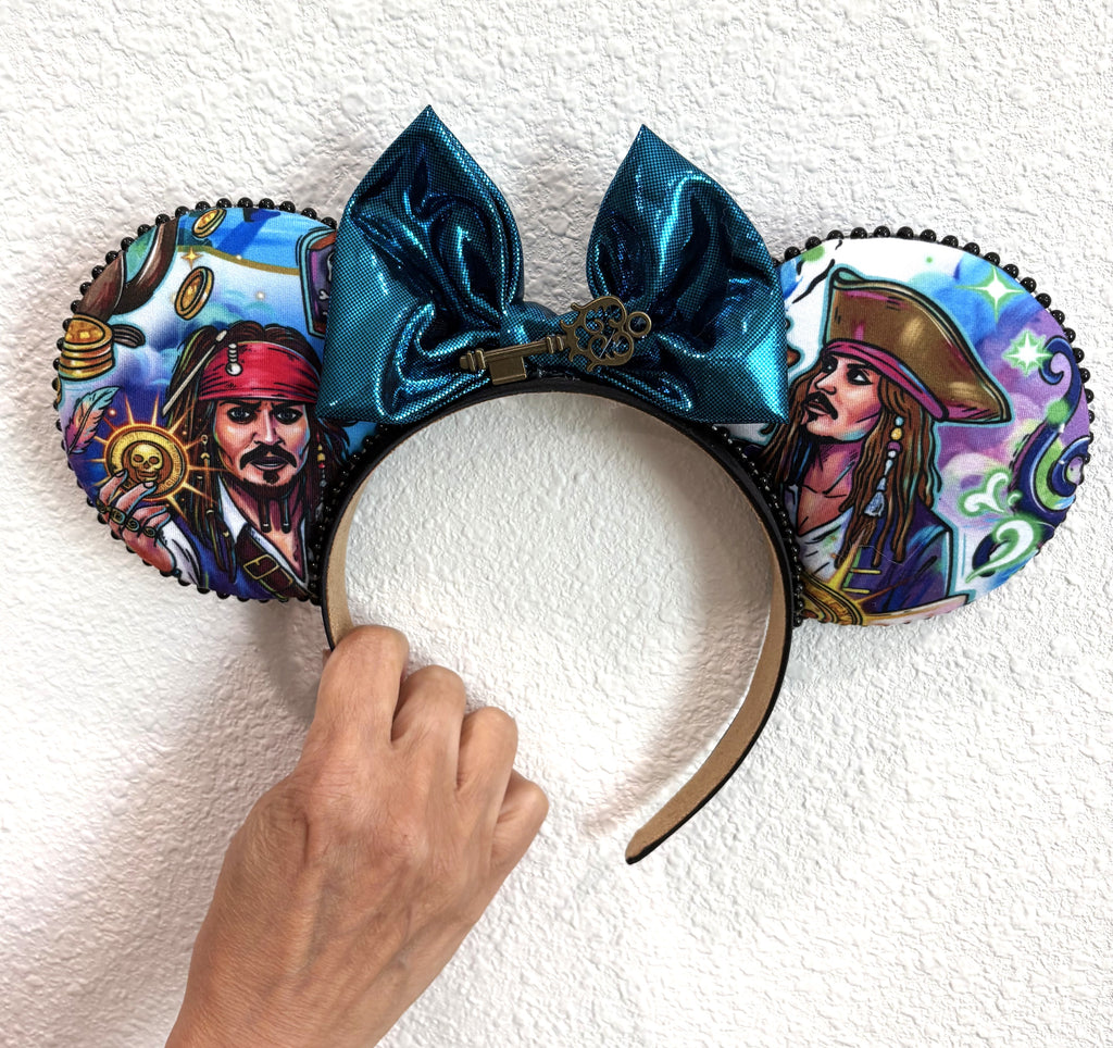 Skeleton Key Signature Mouse Ear Headband