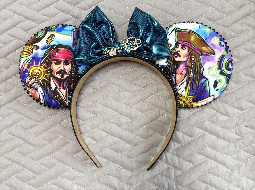 Skeleton Key Signature Mouse Ear Headband