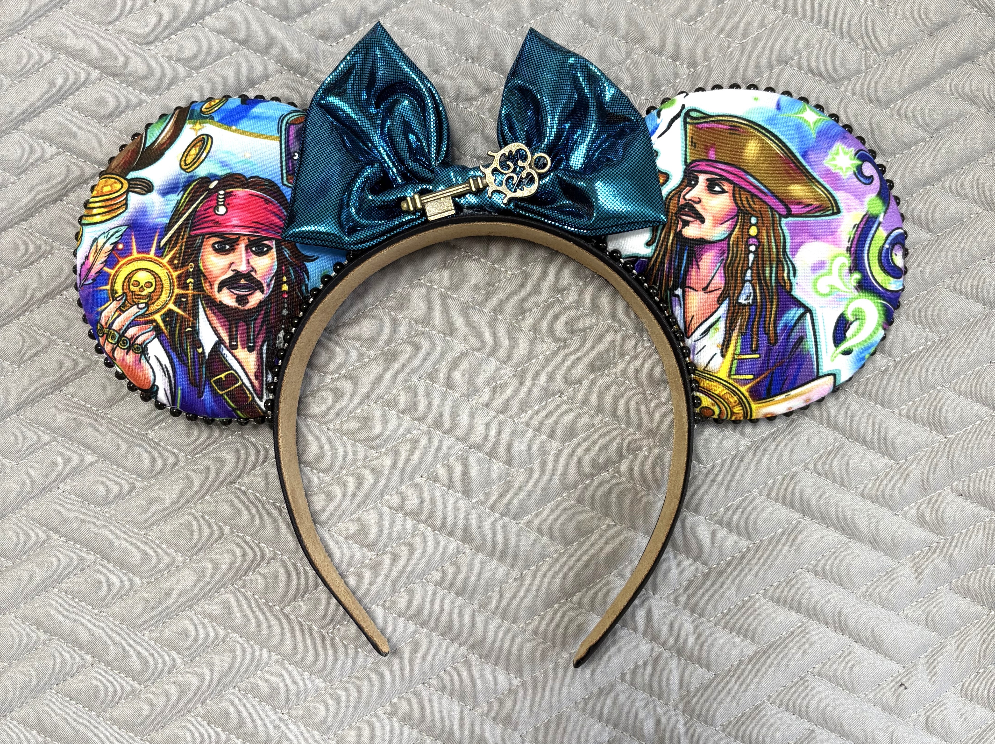 Skeleton Key Signature Mouse Ear Headband