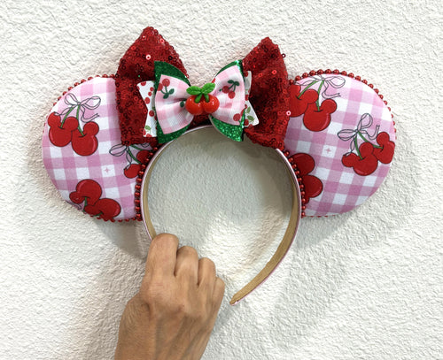 Cherry Jubilee Signature Mouse Ear Headband