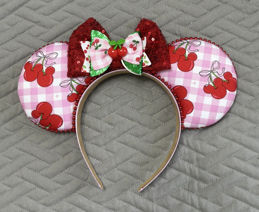 Cherry Jubilee Signature Mouse Ear Headband