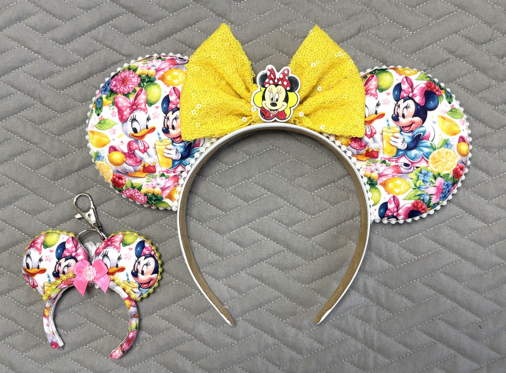 Lemon Blossom Mini Ear Keychain & Bag Charm