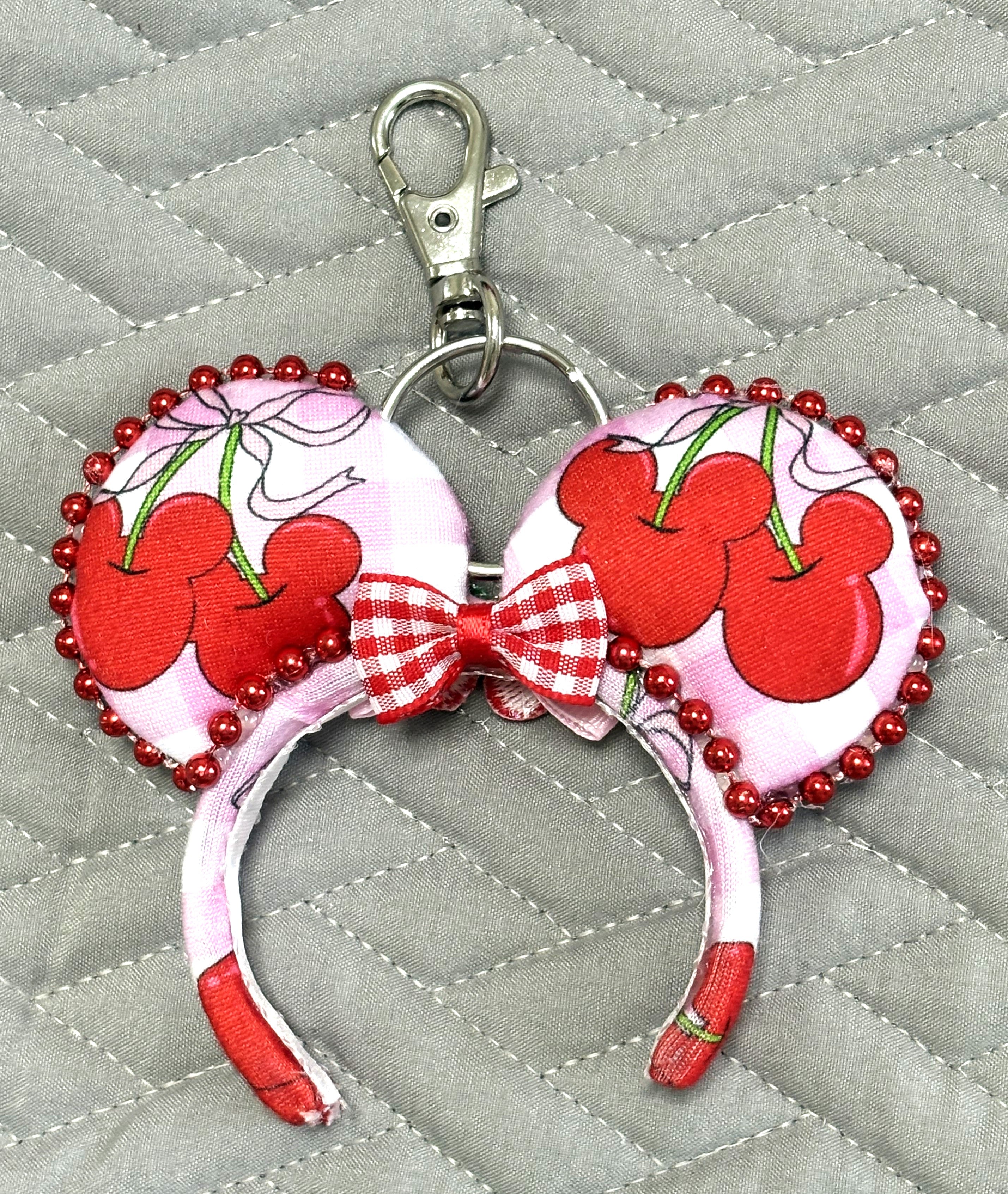 Cherry Jubilee Mini Ear Keychain & Bag Charm