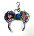 Handcrafted Bayou & Bazaar Mini Magic Charm from the Princess Duos Collection featuring elegant boutique styling inspired by a magical bayou and an enchanting marketplace with a gold-tone key ring.