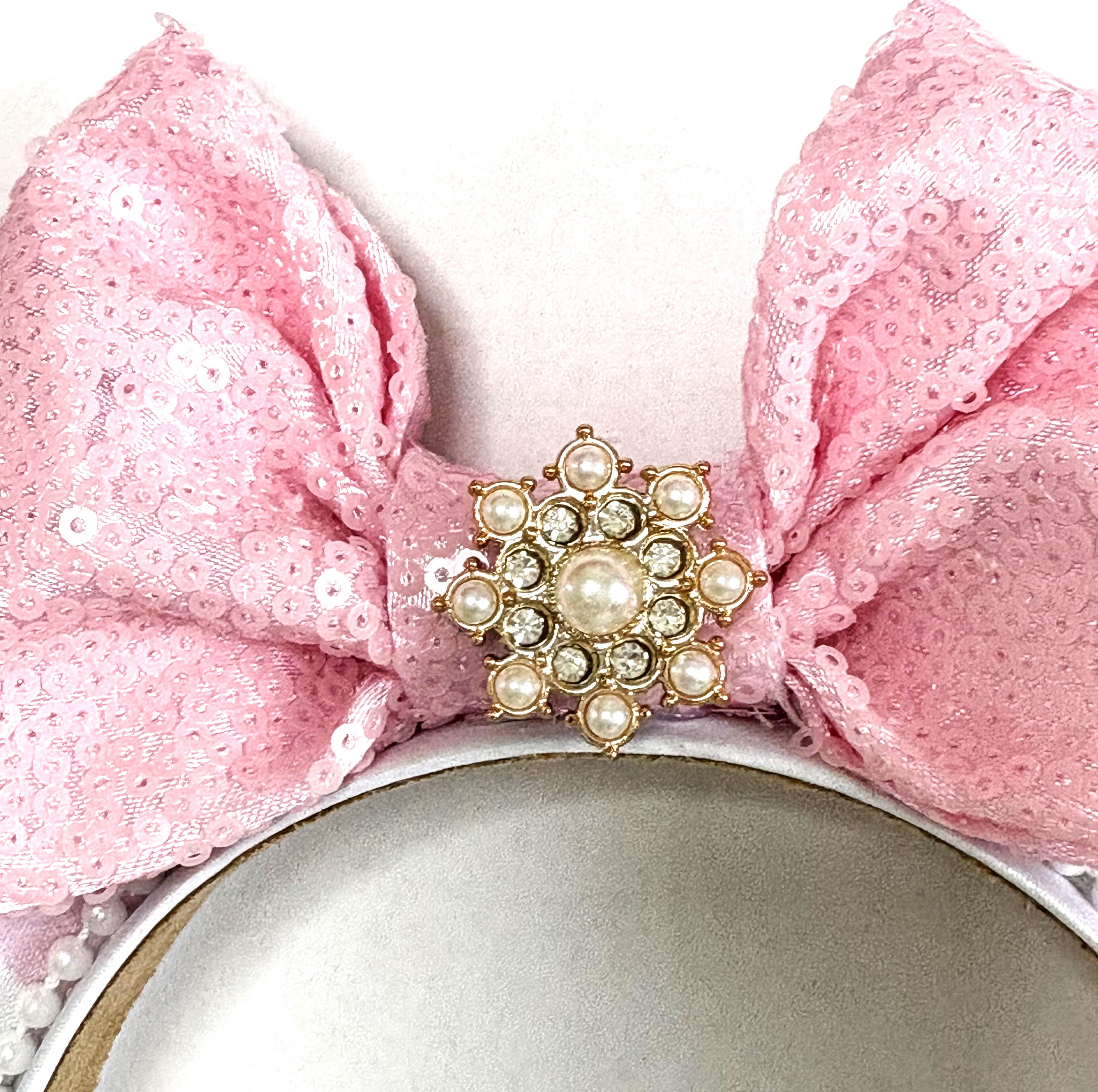 Pink Haunting Boutique Mouse Ear Headband