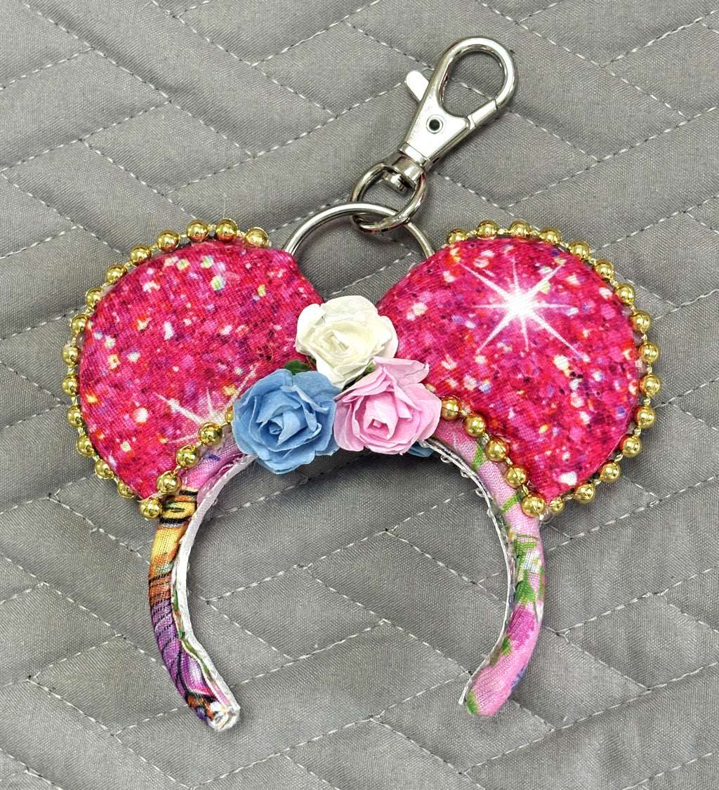 Enchanted Ice & Glass Princess Duo Mini Ear Keychain & Bag Charm