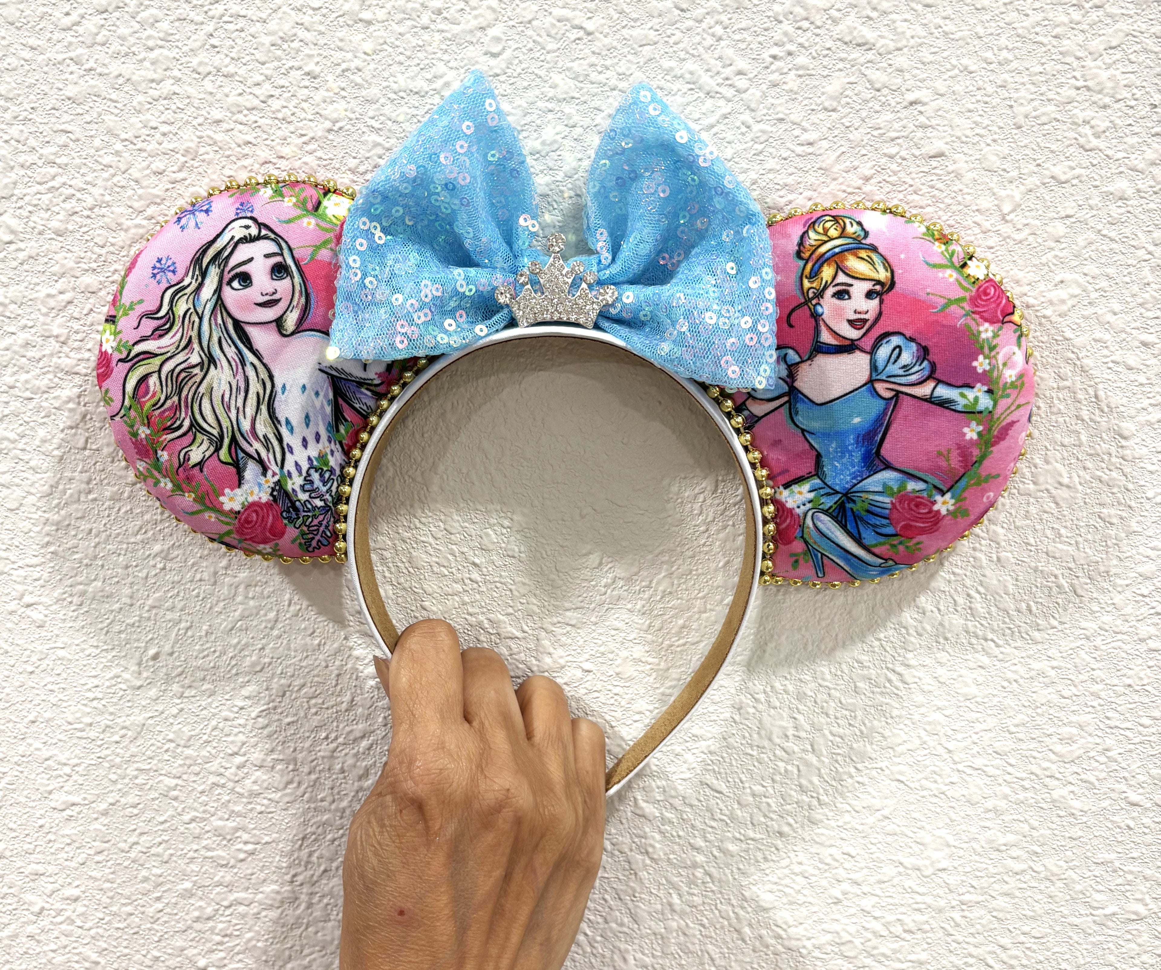 Enchanted Ice & Glass Princess Duo Mouse Ear Headband