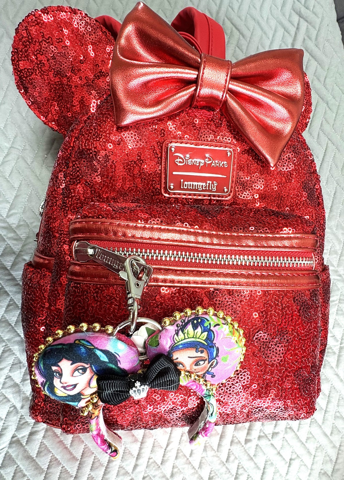 Emerald Wishes Princess Duo Mini Ear Keychain & Bag Charm