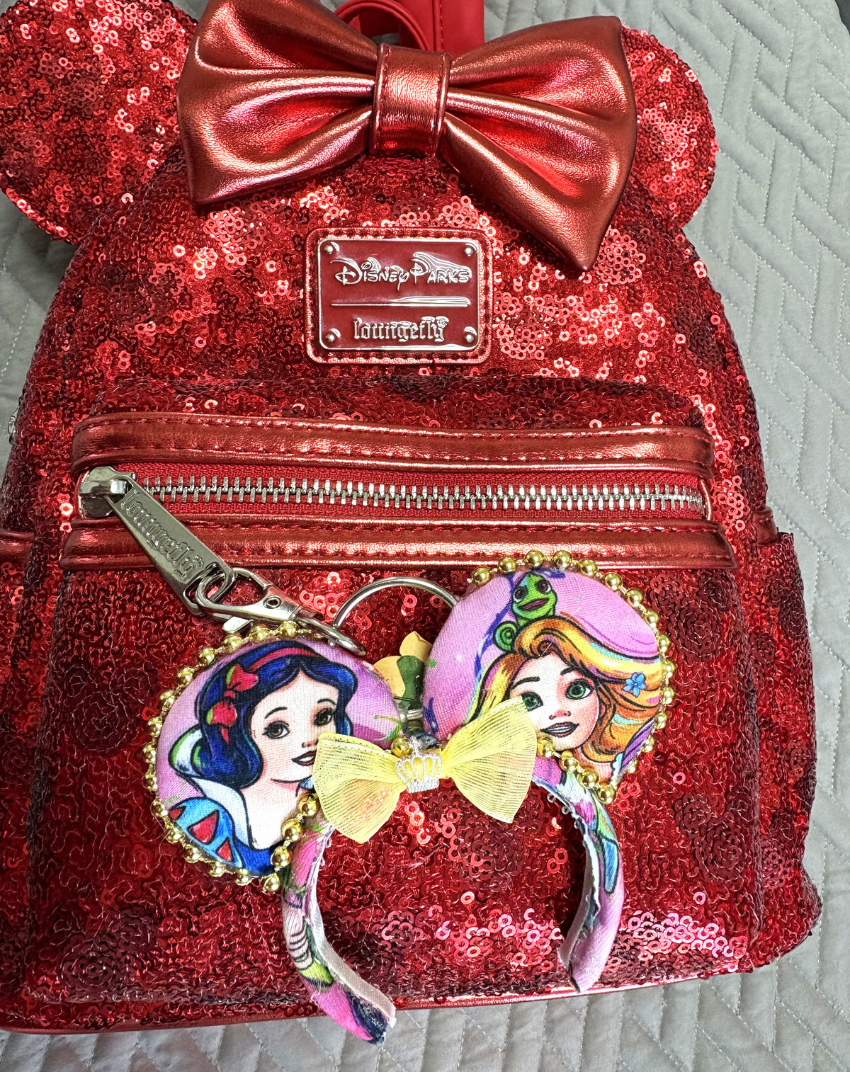 Golden Reflection Princess Duo Mini Ear Keychain & Bag Charm