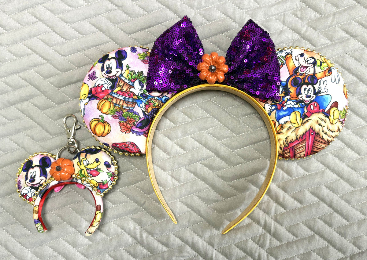 Autumn Friends Mini Ear Keychain & Bag Charm