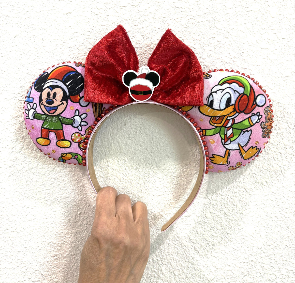 Jolly Holiday Friends Boutique Mouse Ear Headband