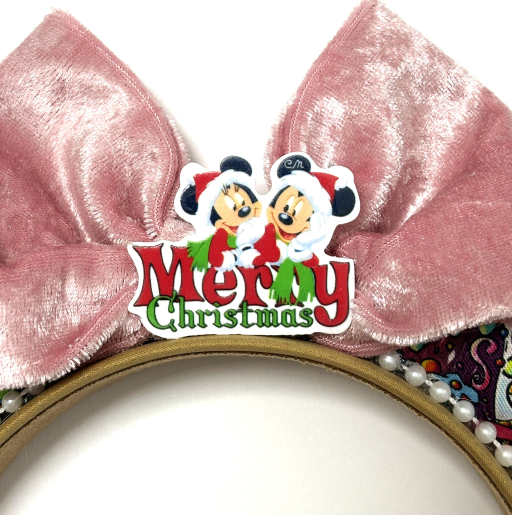 Sweet Holiday Wishes Boutique Mouse Ear Headband