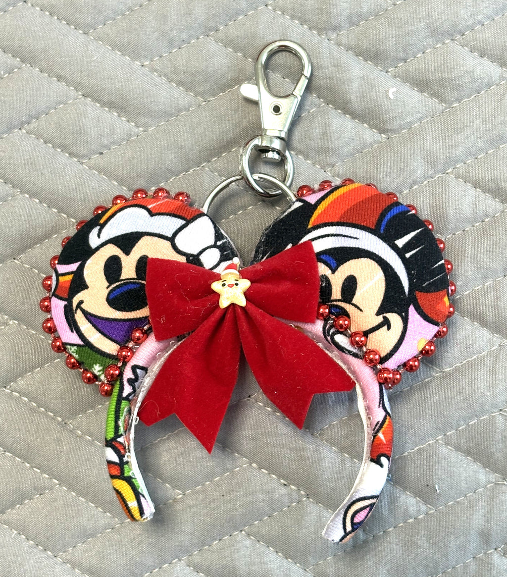 Jolly Holiday Friends Mini Ear Keychain & Bag Charm