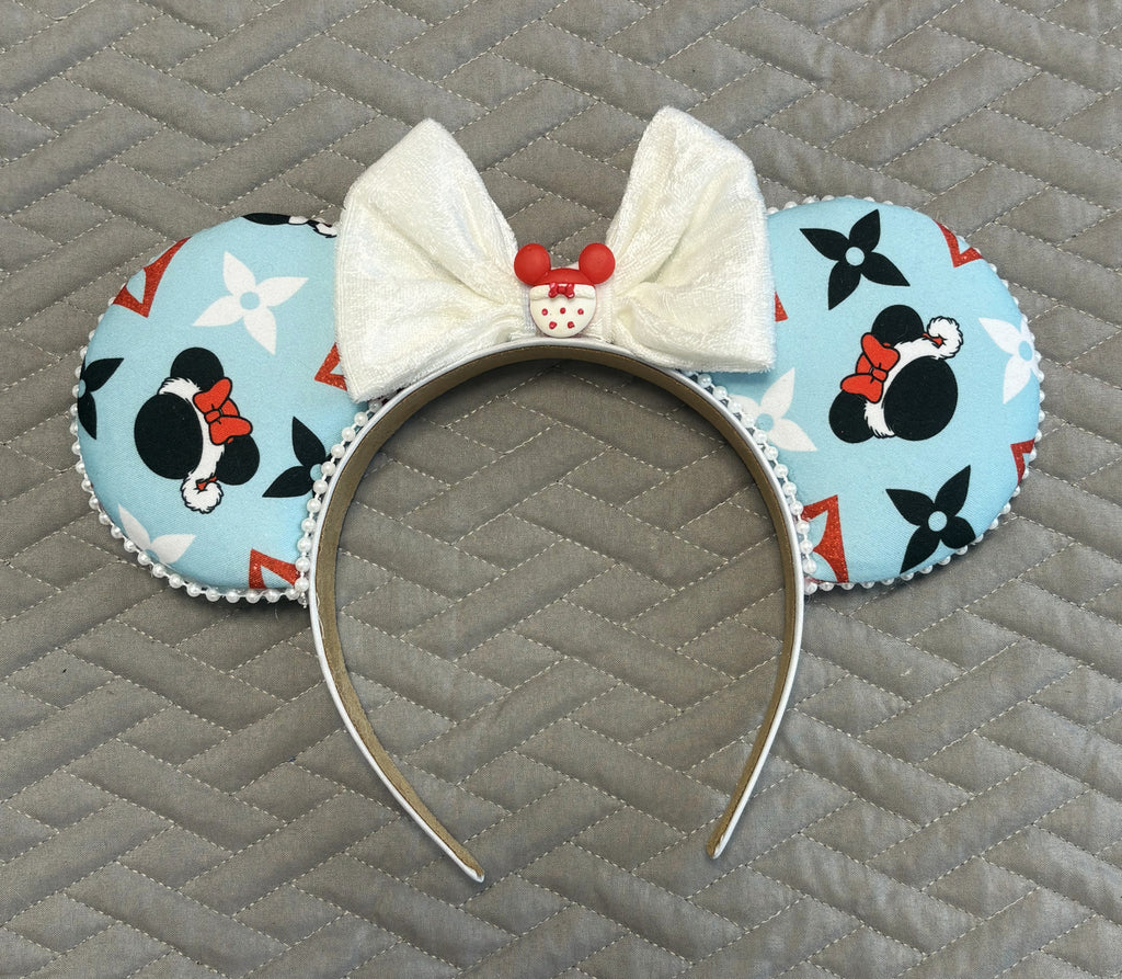 Frosted Holiday Magic Boutique Mouse Ear Headband