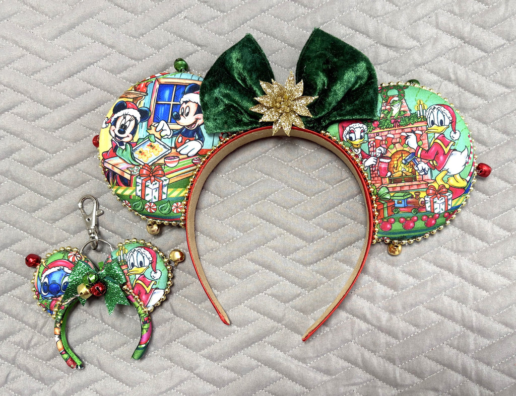 Christmas Wishes & Jingle Bells Mini Ear Keychain & Bag Charm