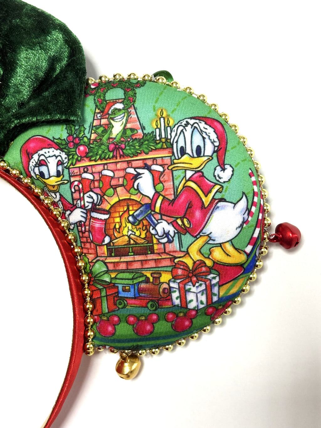 Christmas Wishes & Jingle Bells Boutique Mouse Ear Headband
