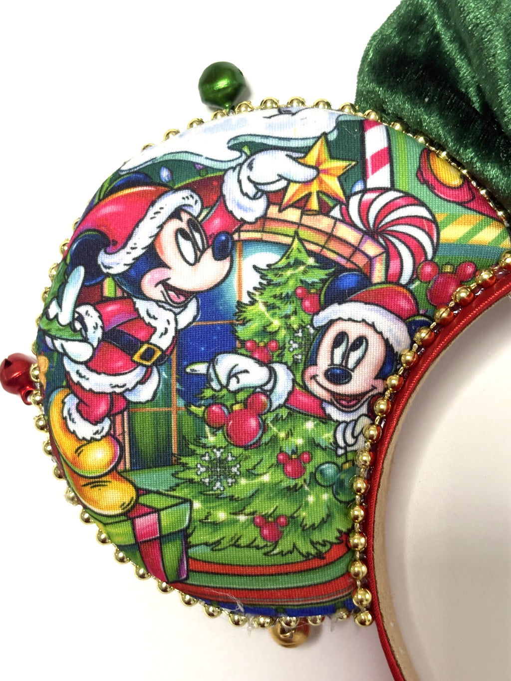 Christmas Wishes & Jingle Bells Boutique Mouse Ear Headband