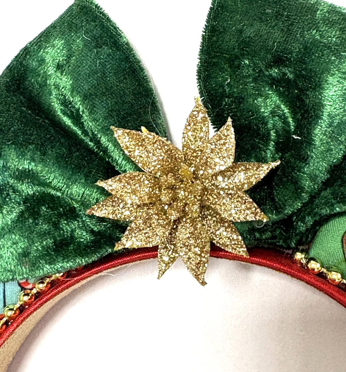 Christmas Wishes & Jingle Bells Boutique Mouse Ear Headband