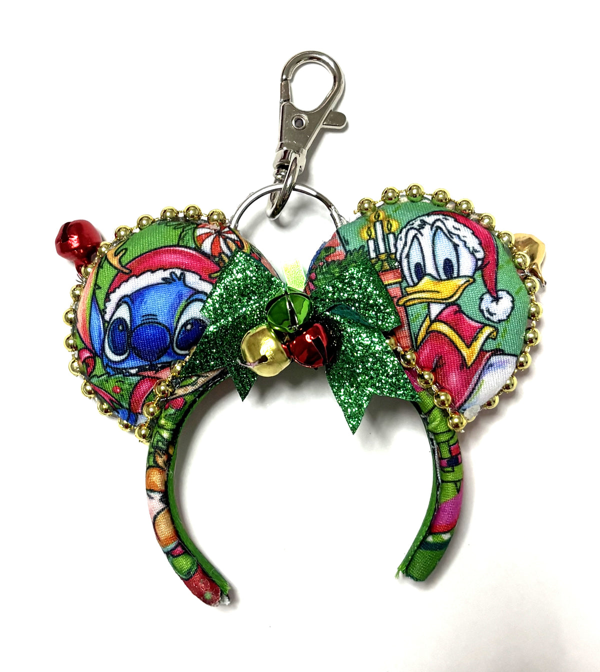 Christmas Wishes & Jingle Bells Mini Ear Keychain & Bag Charm