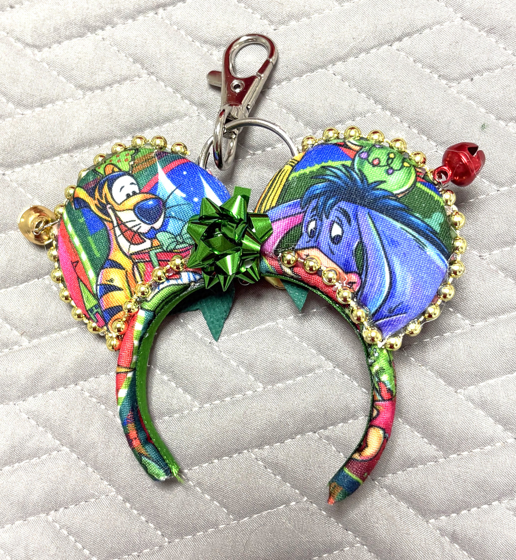 Christmas Wishes & Jingle Bells Mini Ear Keychain & Bag Charm