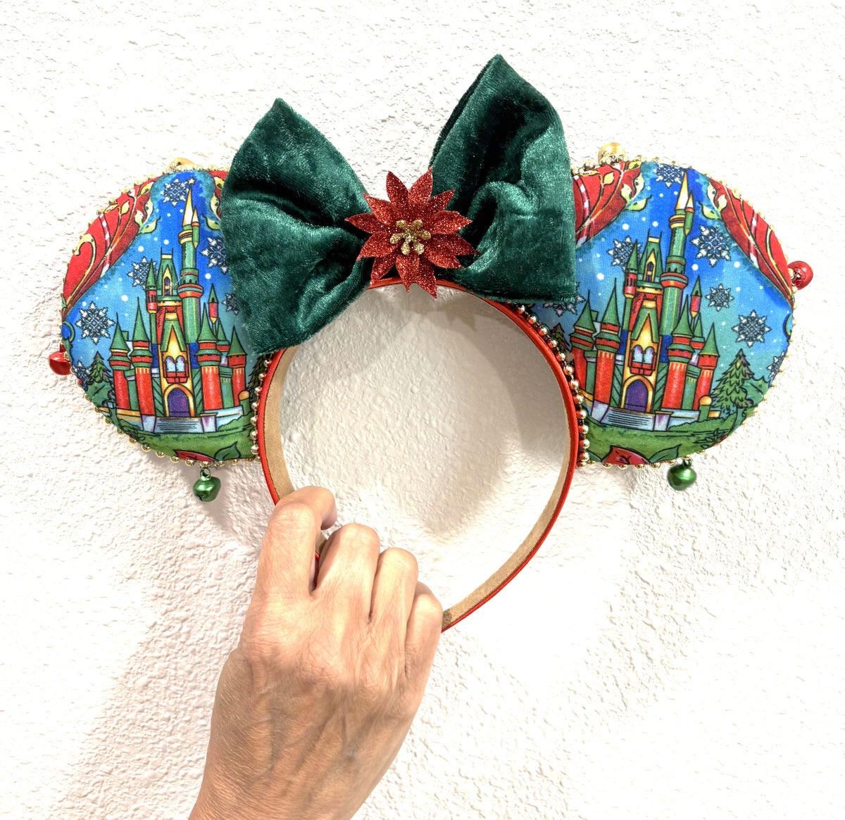 Christmas Castle Wishes Boutique Mouse Ear Headband