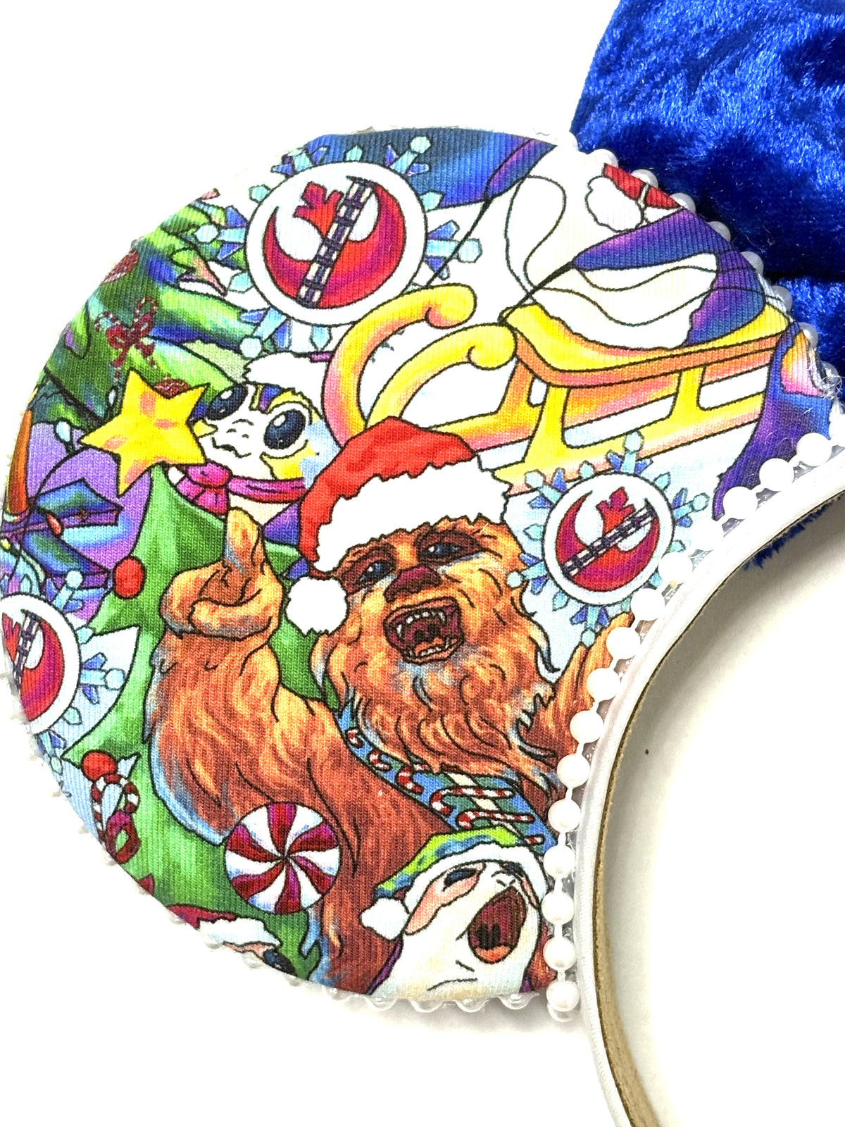 Galactic Holiday Cheer Boutique Mouse Ear Headband