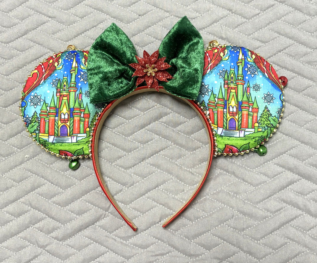 Christmas Castle Wishes Boutique Mouse Ear Headband
