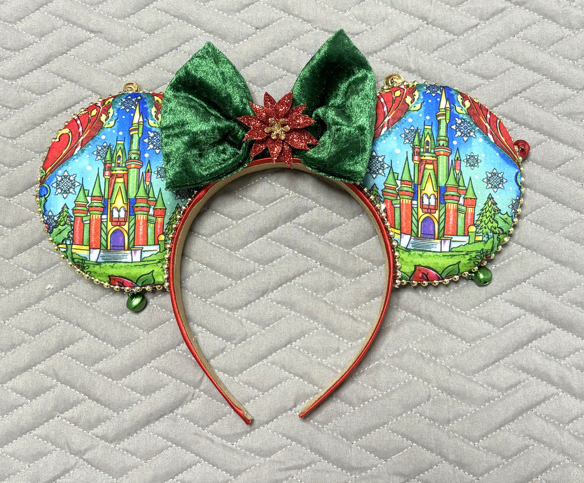 Christmas Castle Wishes Boutique Mouse Ear Headband