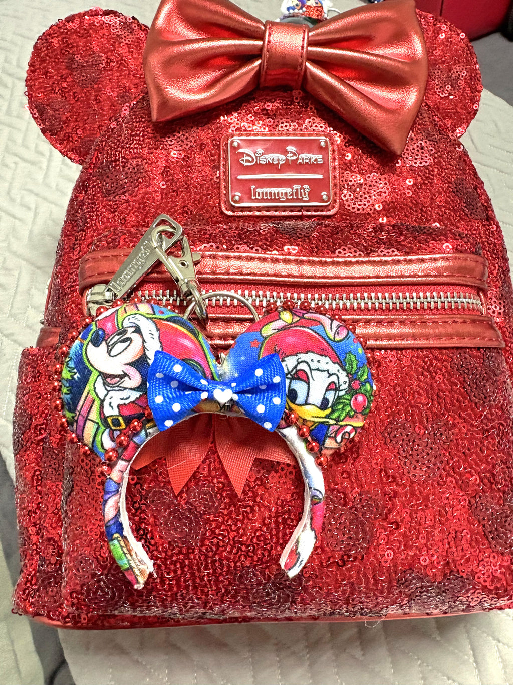 Merry Mouse & Mistletoe Mini Ear Keychain & Bag Charm (Copy)