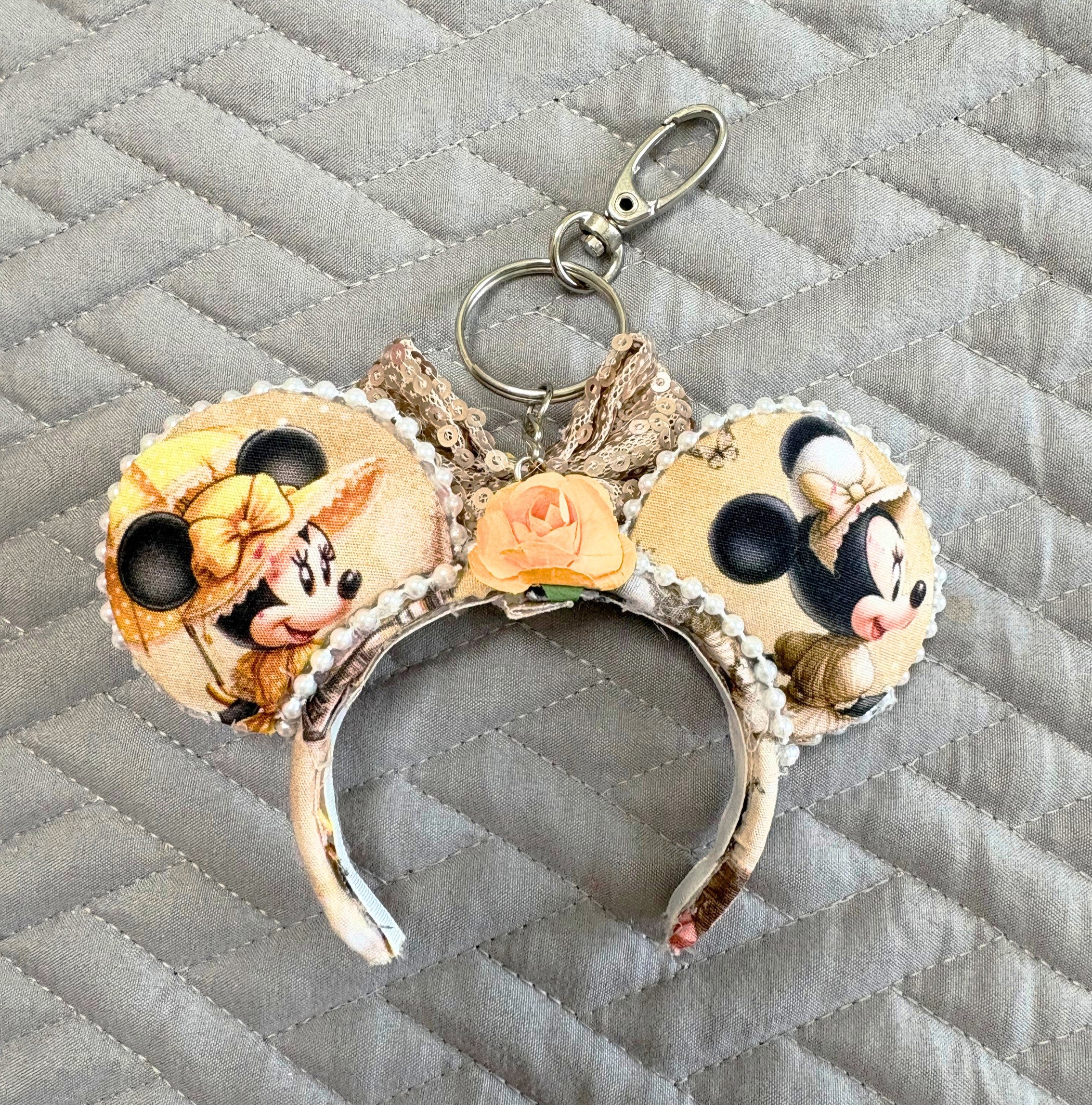 Parisian Elegance Mini Ear Keychain & Bag Charm