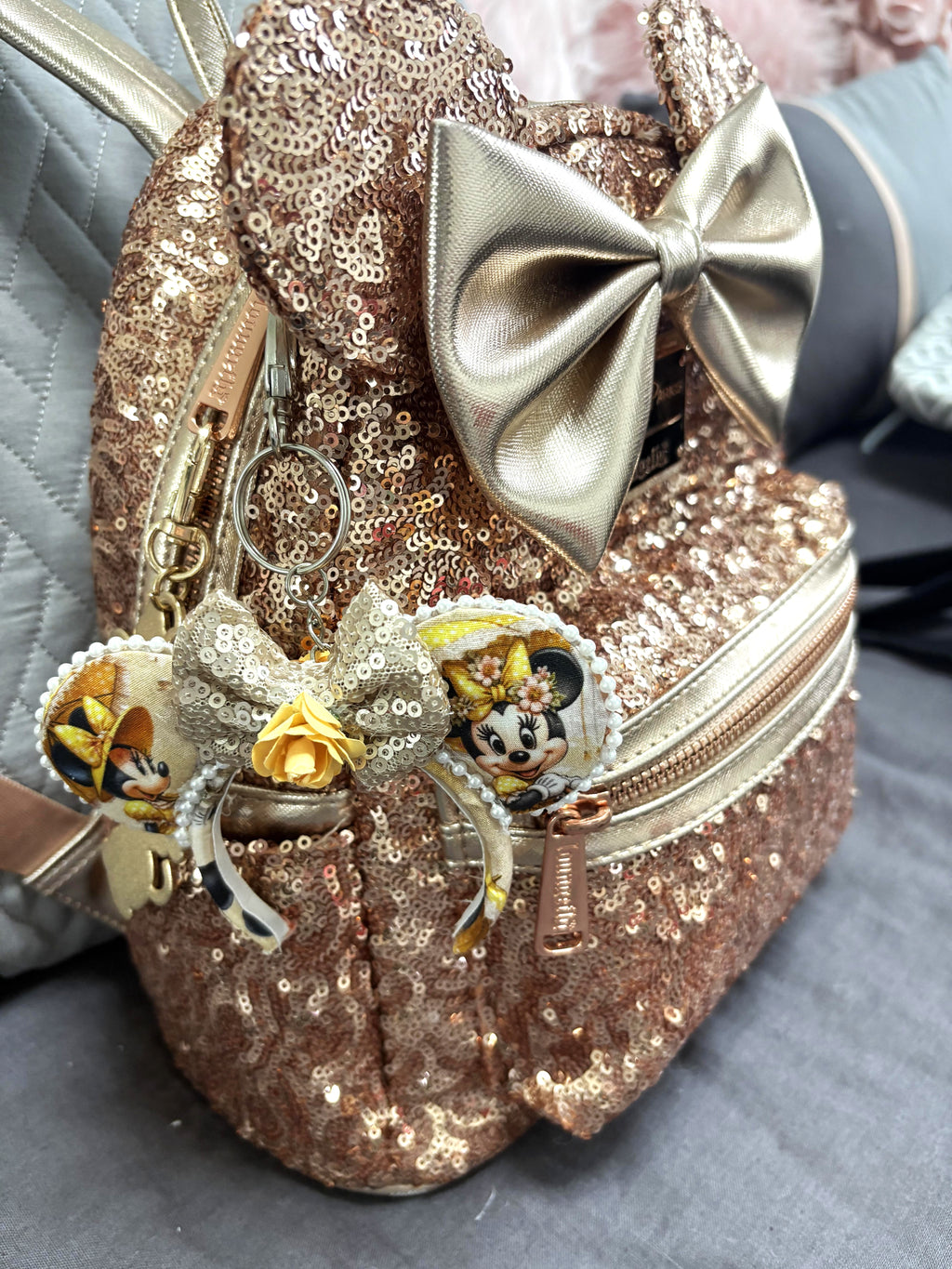 Parisian Elegance Mini Ear Keychain & Bag Charm